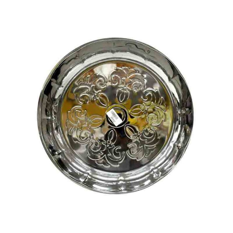 Pleateau - Inox - 45Cm - Gris- 1 mois-Glotelho Cameroun