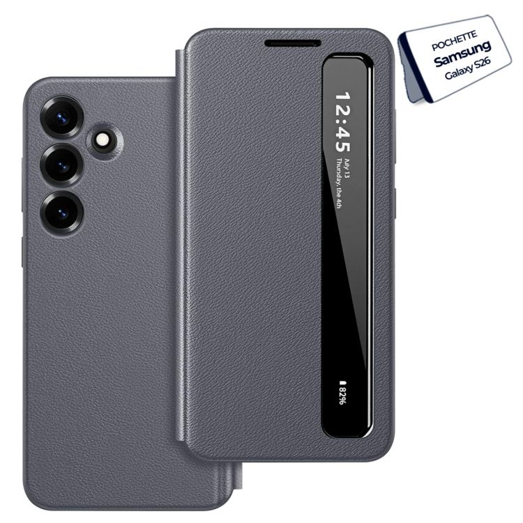 Pochette Clapet en Cuir pour Samsung Galaxy S26
