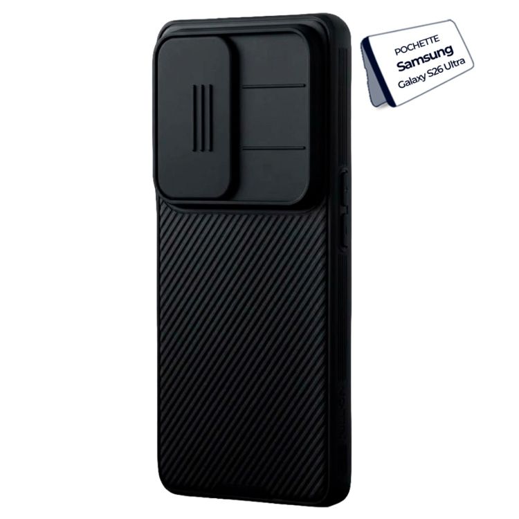 Pochette arrière Nillkin Camshield Pro Case pour Samsung Galaxy S26 Ultra - avec Cache Caméra Coulissant