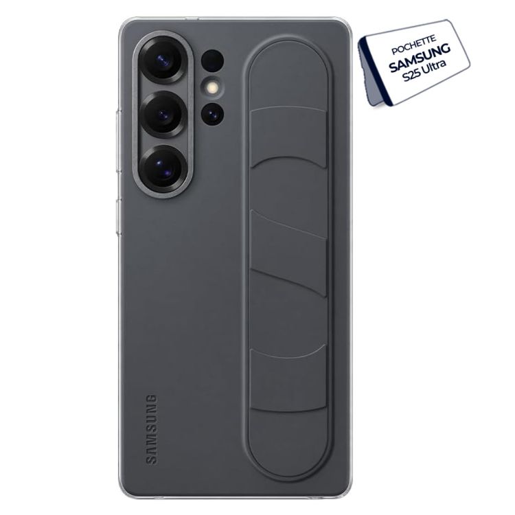 Pochette originale Standing Grip Case pour Samsung Galaxy S25 Ultra
