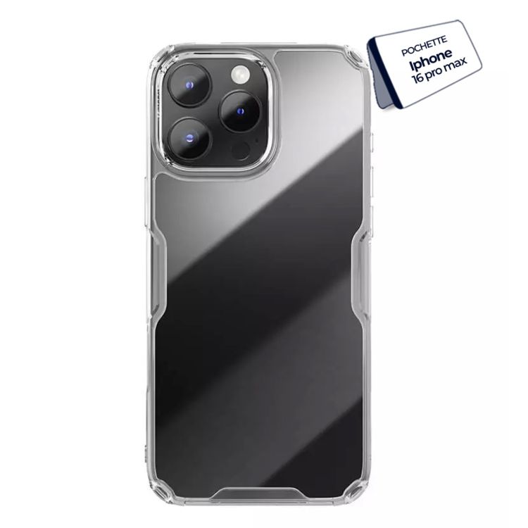Transparent case for iPhone 16 pro max - price Cameroon