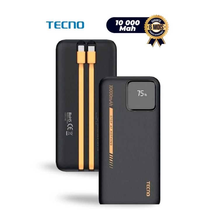Powerbank Tecno TPB-P103 Ultra Tank 10,000 mAh - price Cameroon