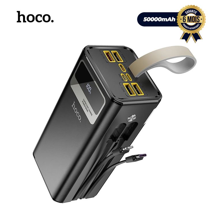 HOCO DB58B Powerbank - 50,000mAh - 22.5W - cables + torch included at Glotelho