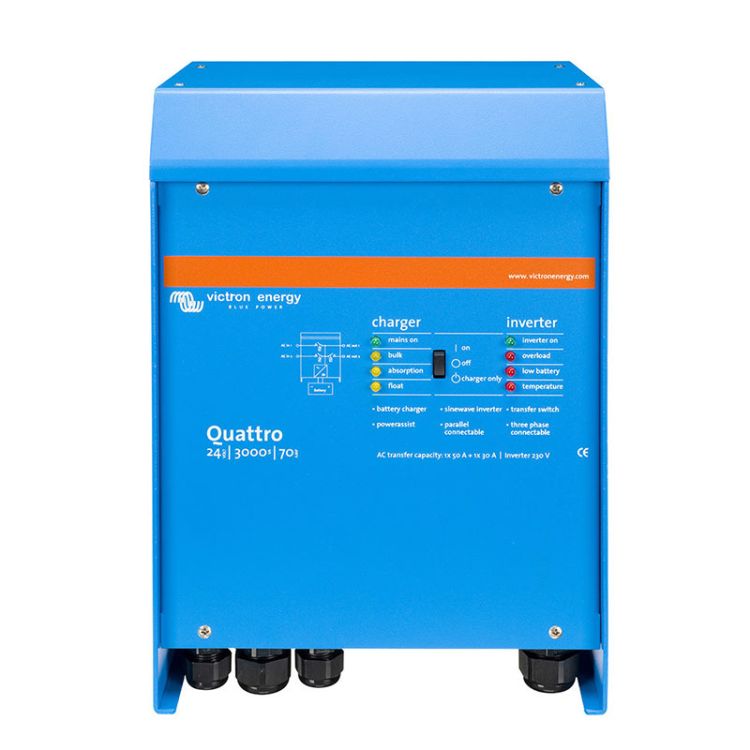 Convertisseur-chargeur 230V Quattro 24V/3000VA/70