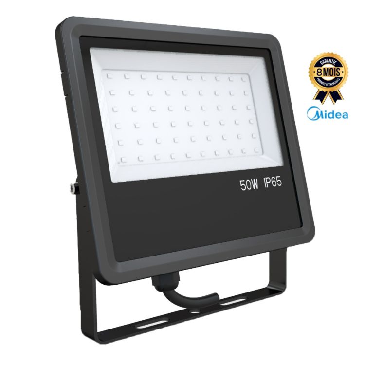 Projecteur LED Midea 50W Prix en fcfa - 4500Im - IP66 - 6500K| Glotelho Cameroun