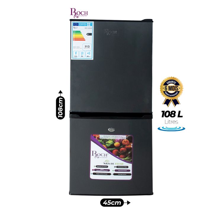 Roch 108L combined refrigerator - price Cameroon 