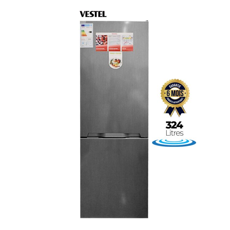 Réfrigérateur NoFrost - Vestel - RM480BF - 324L - Gris - 6 mois | Glotelho Cameroun