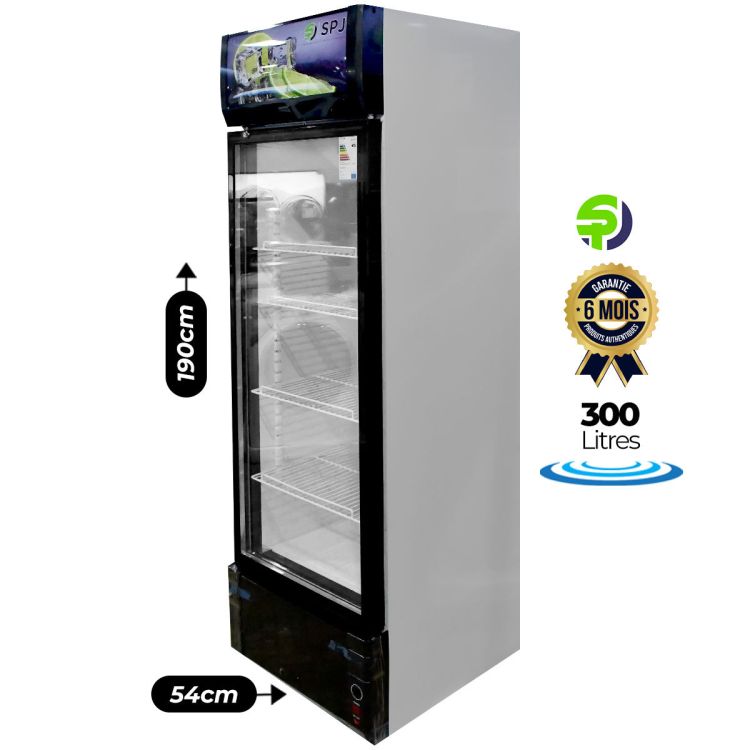 Réfrigérateur vitré SPJ -  300L  (Prix en fcfa) | Glotelho Cameroun