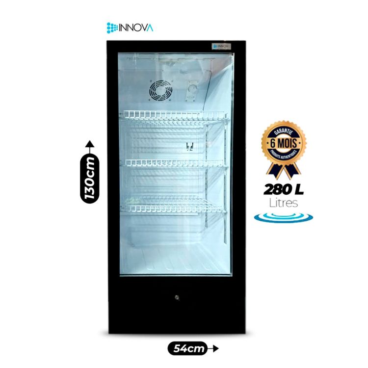 Réfrigérateur Vitrine INNOVA IN299 – 280 Litres – 1 Porte – Classe T – Haute Performance – Garantie 6 Mois