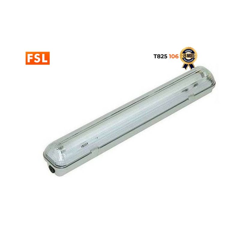 Réglette étanche simple T8 pour Tube LED de 60cm - Prix en fcfa | Glotelho Cameroun