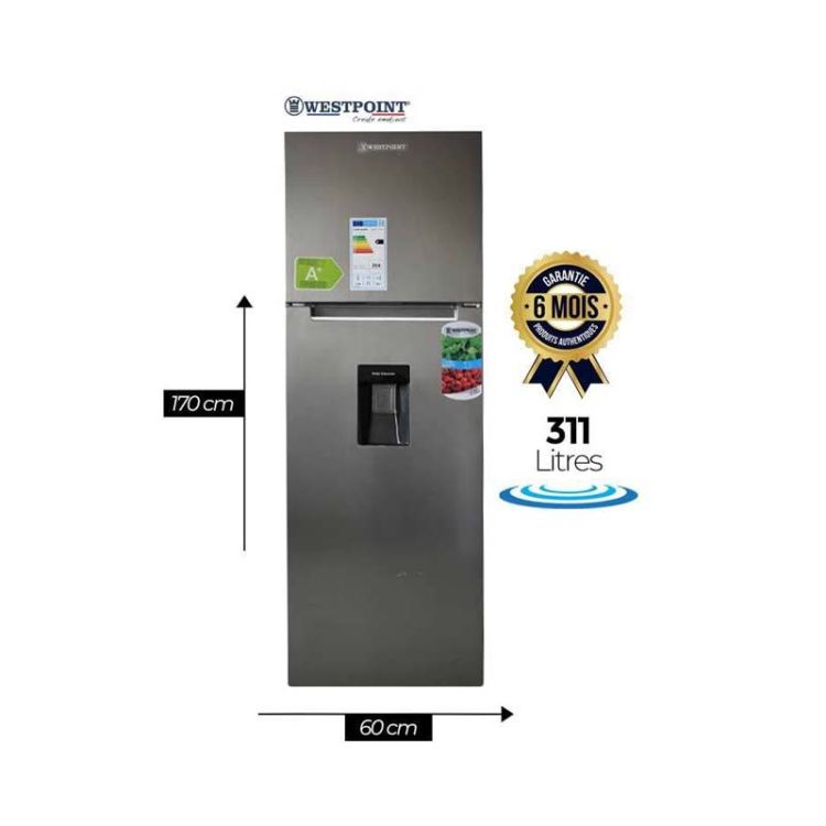 Refrigerateur Defrost WESTPOINT -WRHN-3417-EL -311L|Glotelho Cameroun