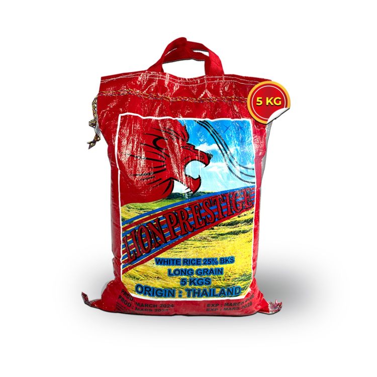 Riz Thailandais - Lion Prestige - 25% Brissure au prix Cameroun