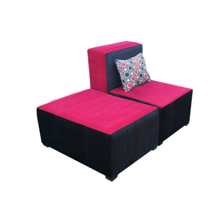 Achetez votre canape-kizo-moderne-100-velours-tres-confortable-rose-noir en ligne au Cameroun pas cher sur glotelho.cm.