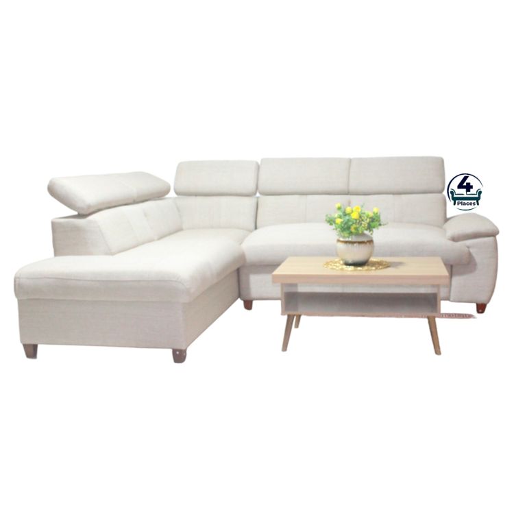 Salon D'angle City en Toile - S-CITY002T - 4 Places - Beige | Glotelho Cameroun