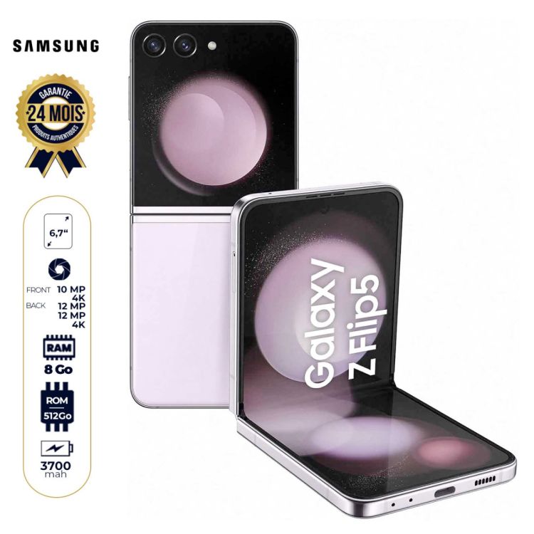 Samsung Galaxy Z Flip 5 - 512 Go prix Cameroun en fcfa chez Glotelho