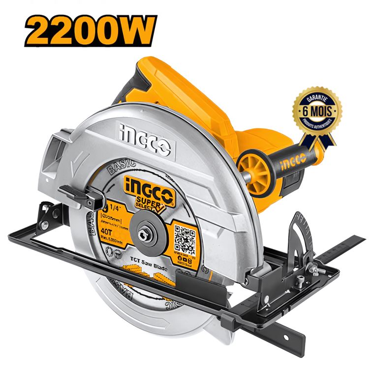 Scie circulaire prix en fcfa - INGCO CS23522 - 2200 W - 9 1/4