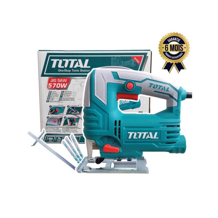 Scie Sauteuse - Prix en fcfa - TOTAL TS206656 - 570W - 800-3000 tr / min | Glotelho Cameroun