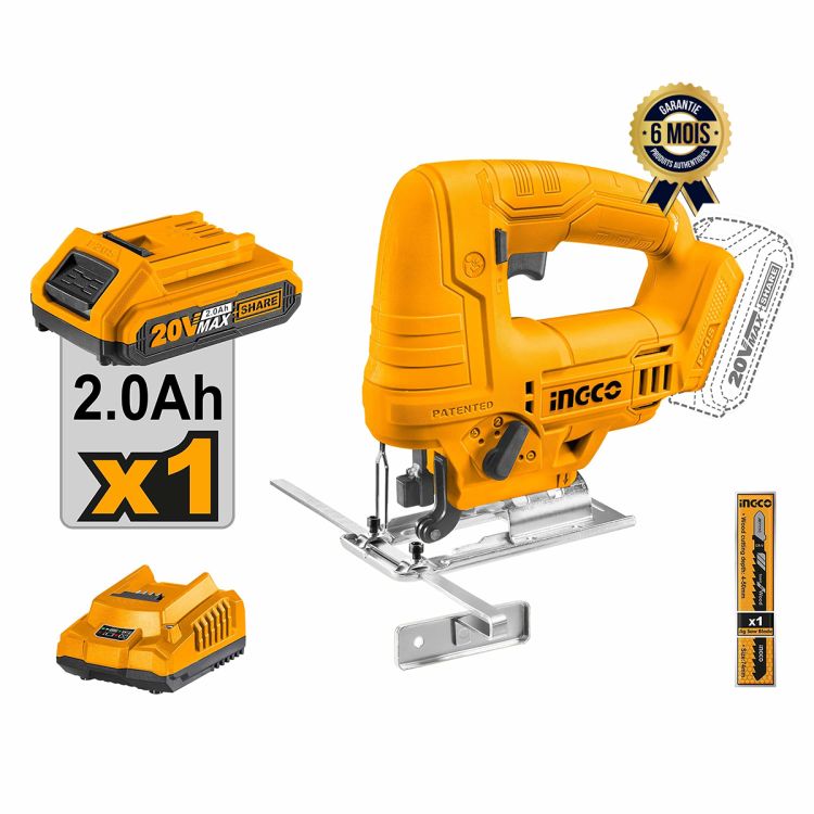 Scie Sauteuse sans Fil prix en fcfa - 20V 2400 trm + Batterie Lithium-Ion