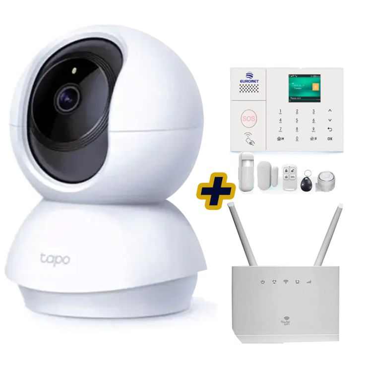 Smart Home WiFi - Système d'alarme et de Surveillance Interieur - TP-Link Tapo C200 + Kit Euronet + Toplink Pro2 - Prix en fcfa | Glotelho Cameroun