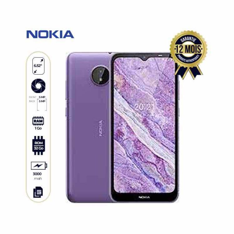  Smartphone - NOKIA C10 - 6,52'' - 32/1Go - 5MP - 3000mAh | Glotelho Cameroun