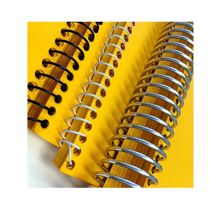 Spirales métalliques Coil 6 mm - 49 boucles - Pas 6 mm - Paquet de 100 spirales