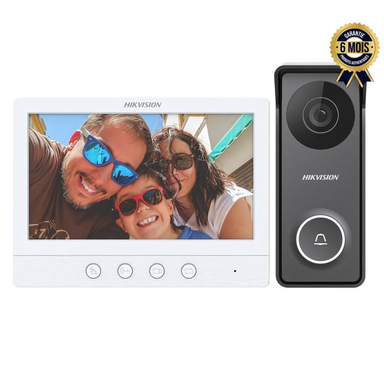 Système d'interphone prix een fcfa - Hikvision DS-KIS213 - Avec Ecran HD, microphone et haut-parleur intégrés| Glotelho Cameroun