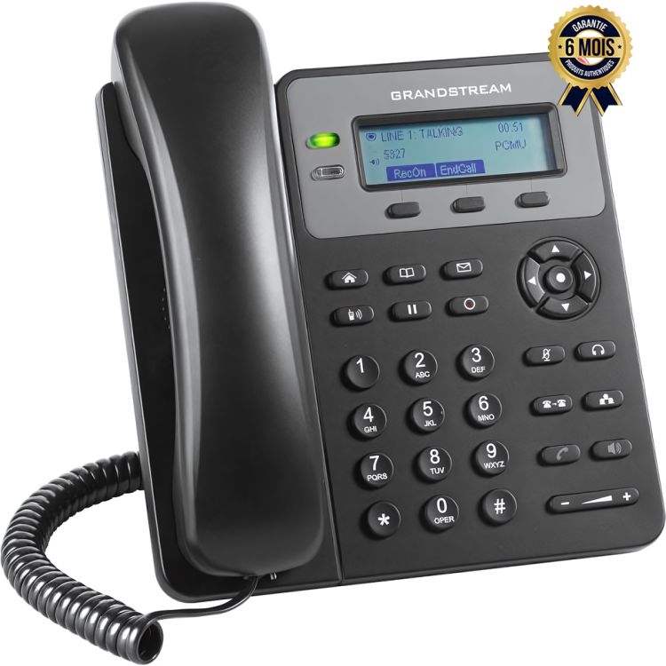 Téléphone de bureau IP et PoE - Grandstream GXP1615 - 6 Mois