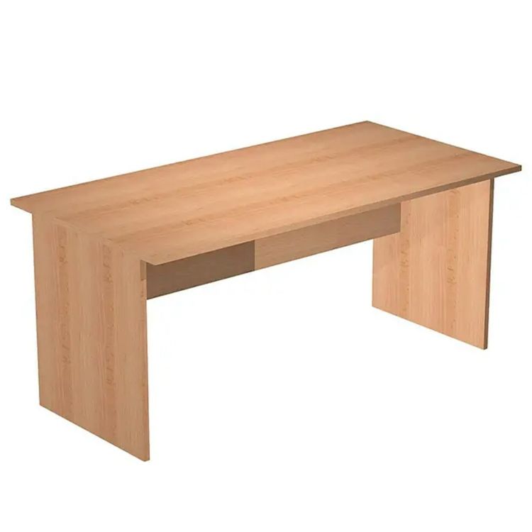 Table de Bureau ALFA - 20767 - Structure en bois - Plateau 70x140 cm - Hauteur 76.5cm - Coloris Marron