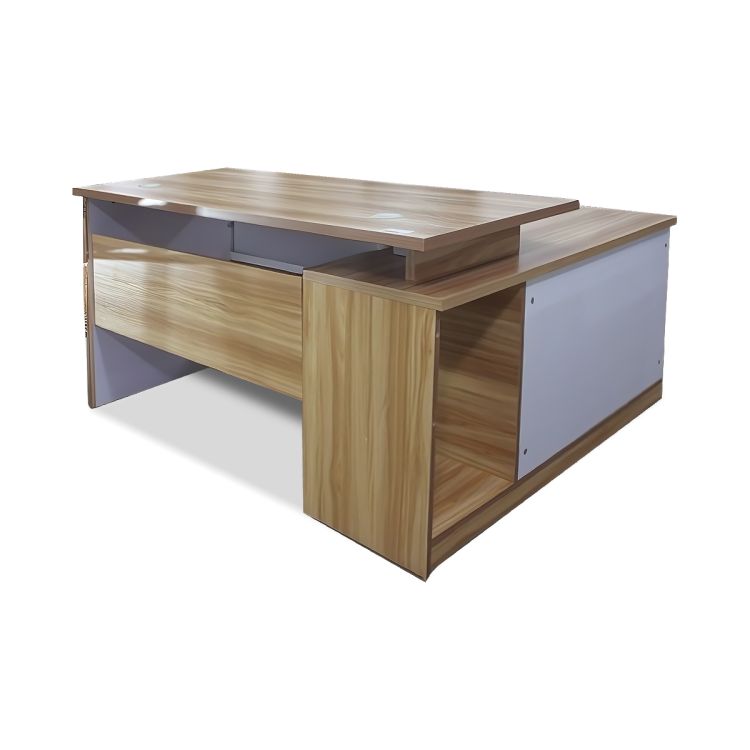 Table de Bureau TB-GX112M - 1,4 mètre - avec Retour L - Marron au meilleur prix sur Glotelho.