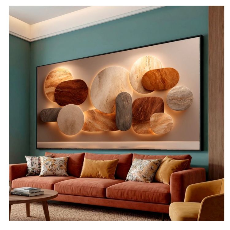 Tableau Decoratif - ons de terre naturels - Multicolor
