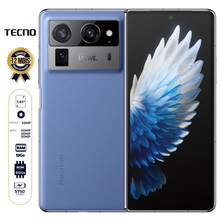 Tecno Phantom V Fold2 - 512 Go prix Cameroun chez Glotelho
