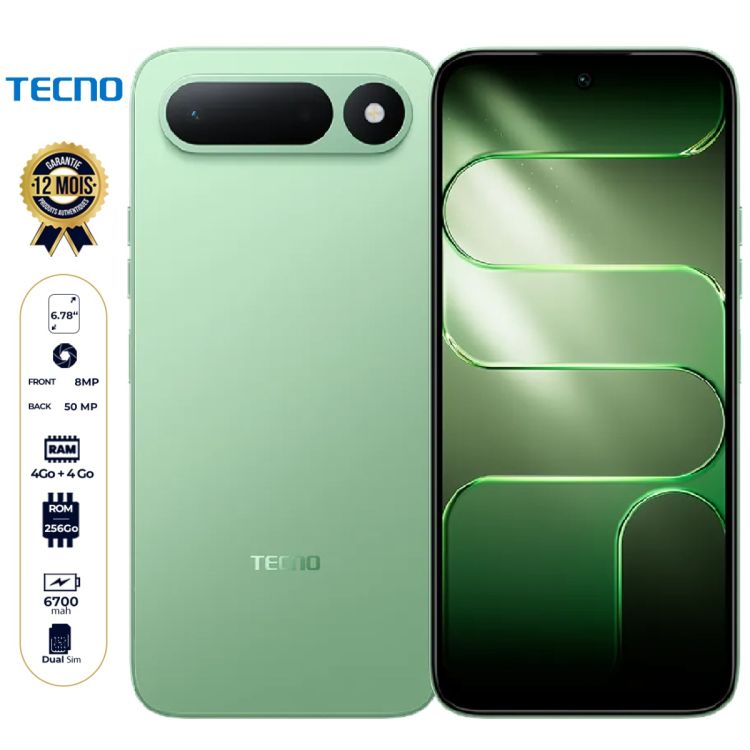 Tecno Spark 50 avec 256 Go au prix Cameroun