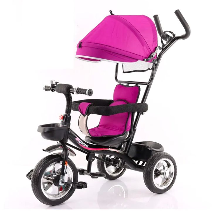 Double seater baby tricycle with rear seat, 3-wheel model for children from 0 to 4 years old - price Cameroon