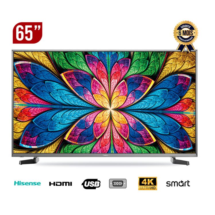 Hisense 65" Smart TV - 4K Ultra HD price on Glotelho