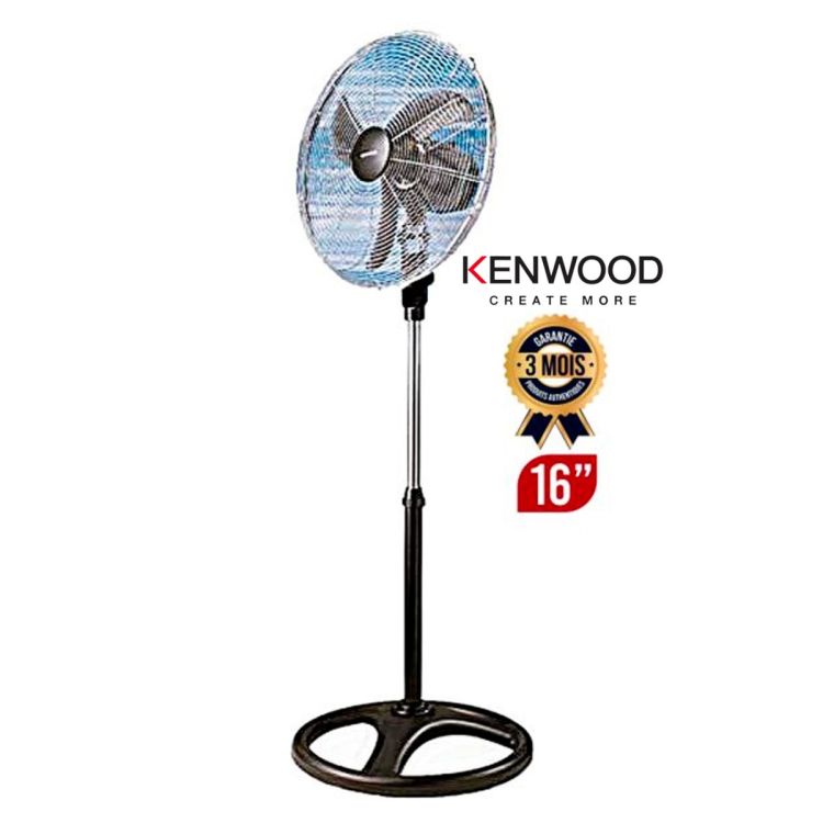 Ventilateur sur pied 16 pouces - Kenwood - IF550 - 55 W - Argent/noir - Garantie 3 mois