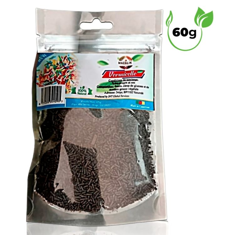 Vermicelles Noir - Mazalik - Sachet de 60g