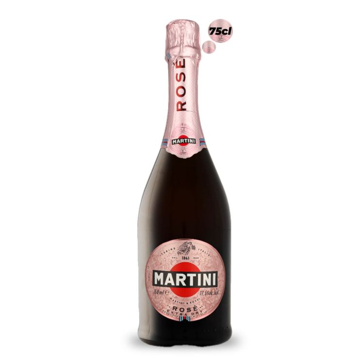 Martini Rosé Demi-Sec - Vin Mousseux - 75 cl - 9,5 % Alc.