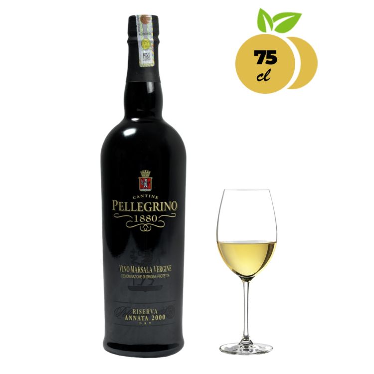 Vin blanc fort Péllégrino Vergine 2000 - 19% - 75 CL - (Prix en fcfa) | Glotelho Cameroun