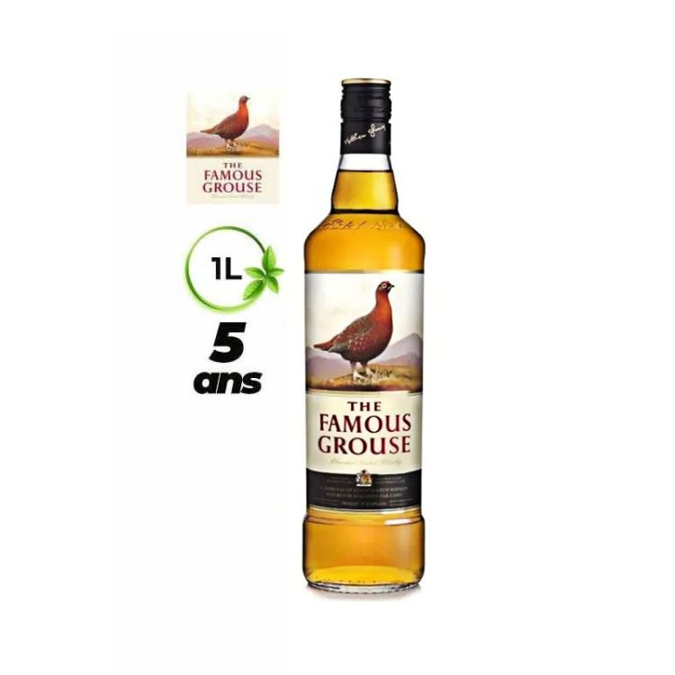 Whisky Famous grouse 5 years - 40% Vol. - 1L | Glotelho Cameroun