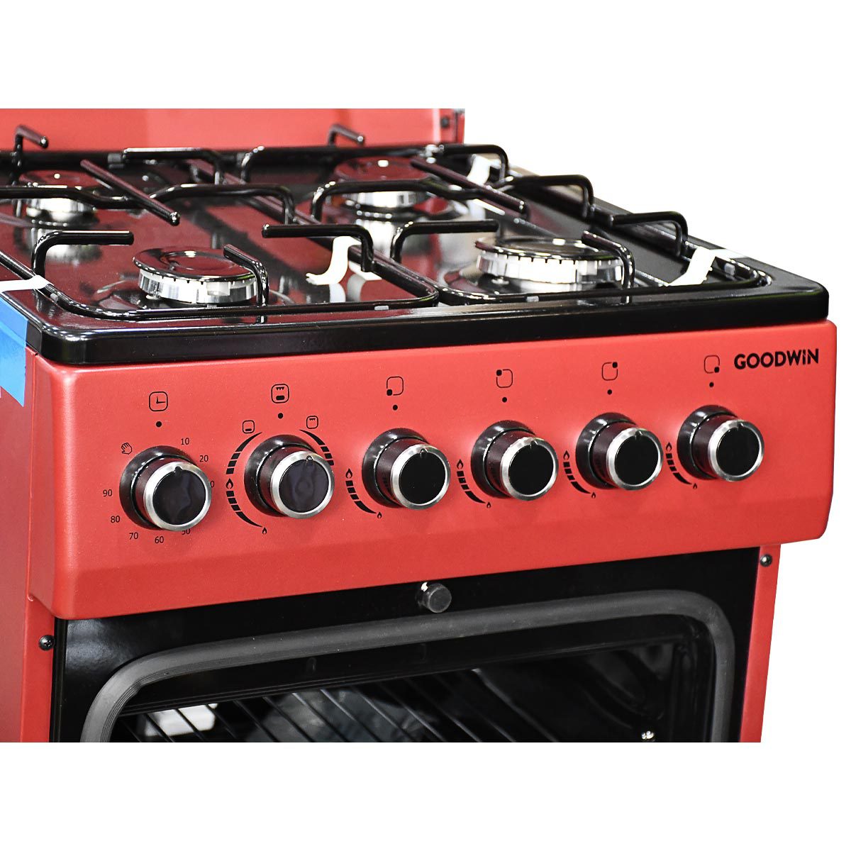 Cuisinière GOODWIN - 4 Foyers 50 * 60   - Rouge - Garantie 6 Mois | Glotelho Cameroun