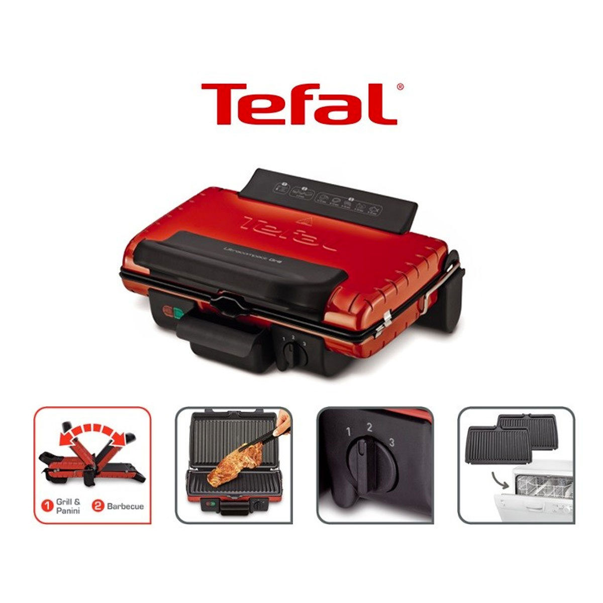 Grill Viande électrique Antiadhésive Modulale et Compacte - Tefal - GC302526 | Glotelho Cameroun