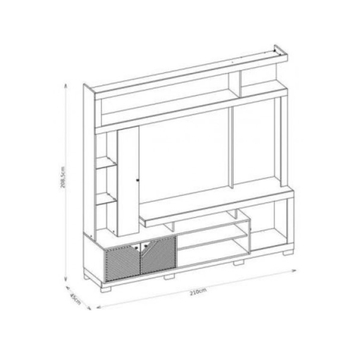 Meuble Télé - HOME CINEMA - BURITI MT-654303 | Glotelho Cameroun