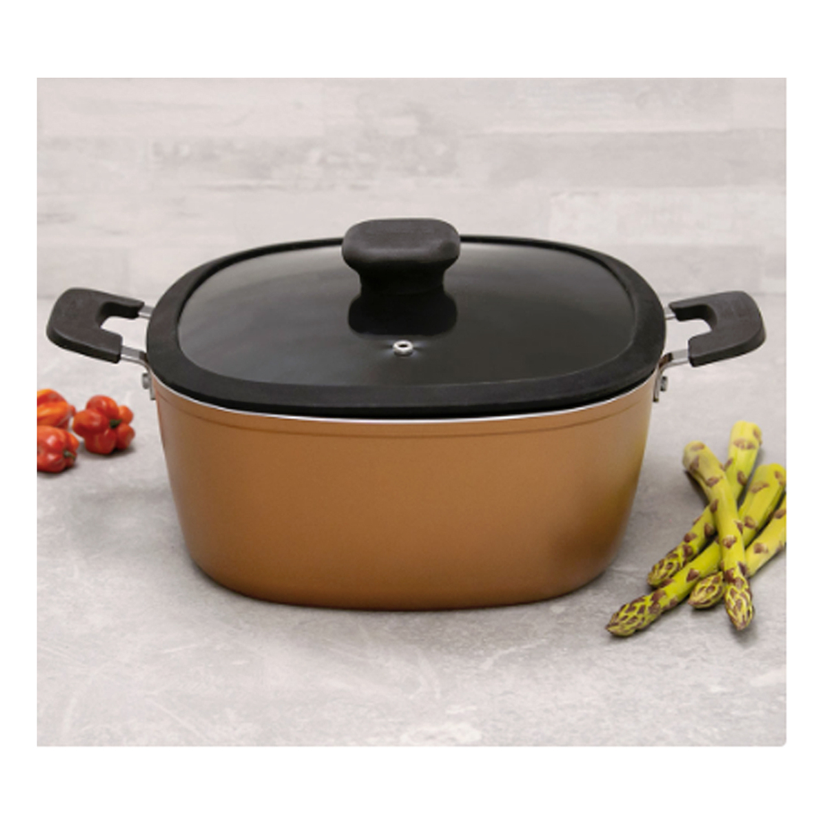 Casserole Tramontina Antiadhésif Refinatta - 24cm Bronze - 6 Mois | Glotelho Cameroun