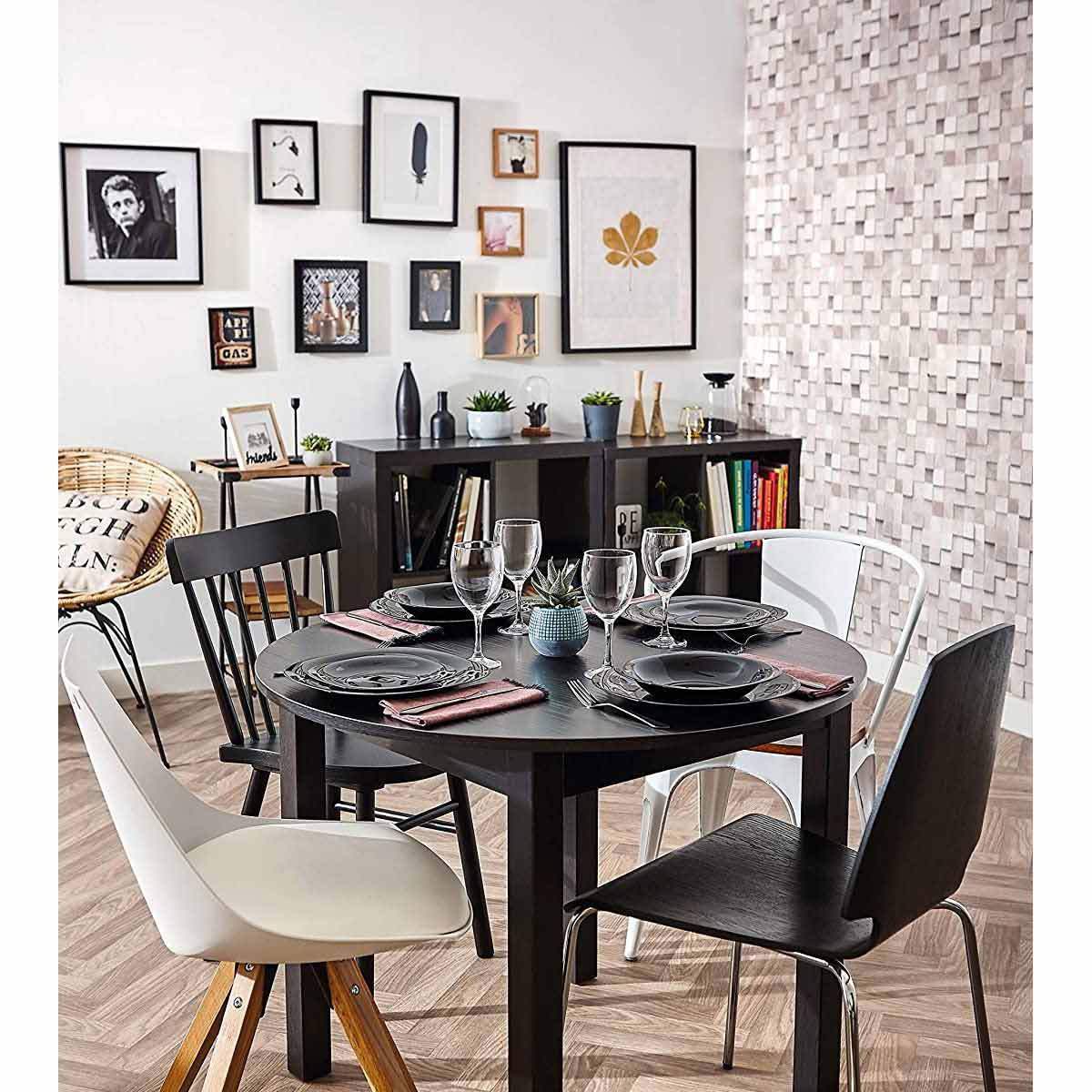 Lot d'assiette - Luminarc - 21cm - 6 Pièces - Carine - Noir | Glotelho Cameroun
