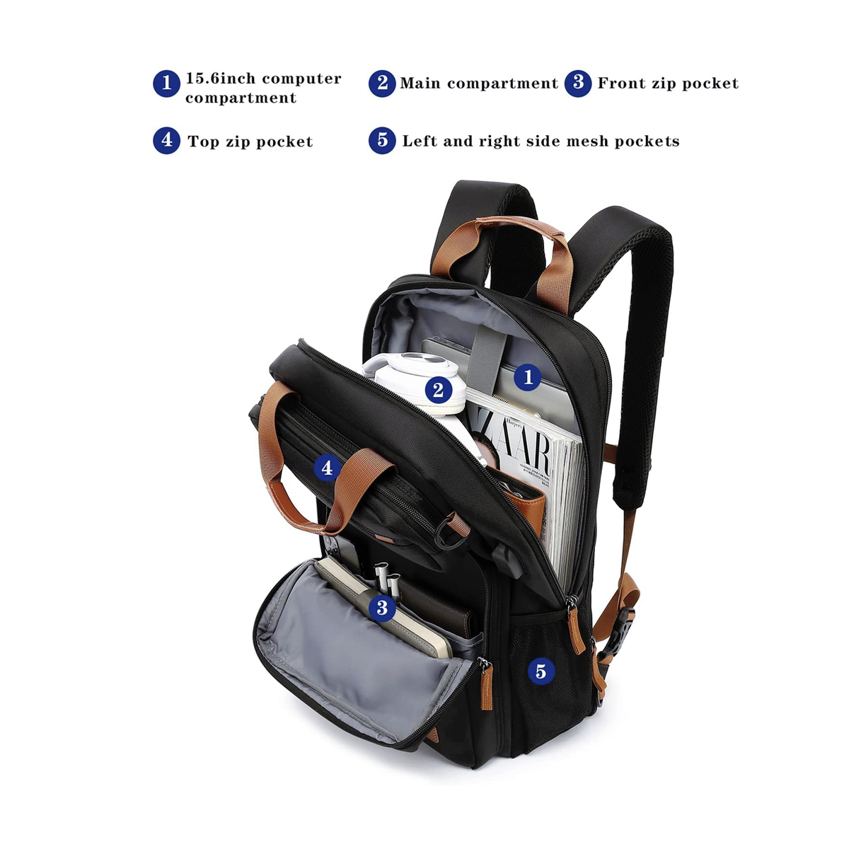 CoolBELL multi-pocket laptop backpack | Glotelho Cameroon