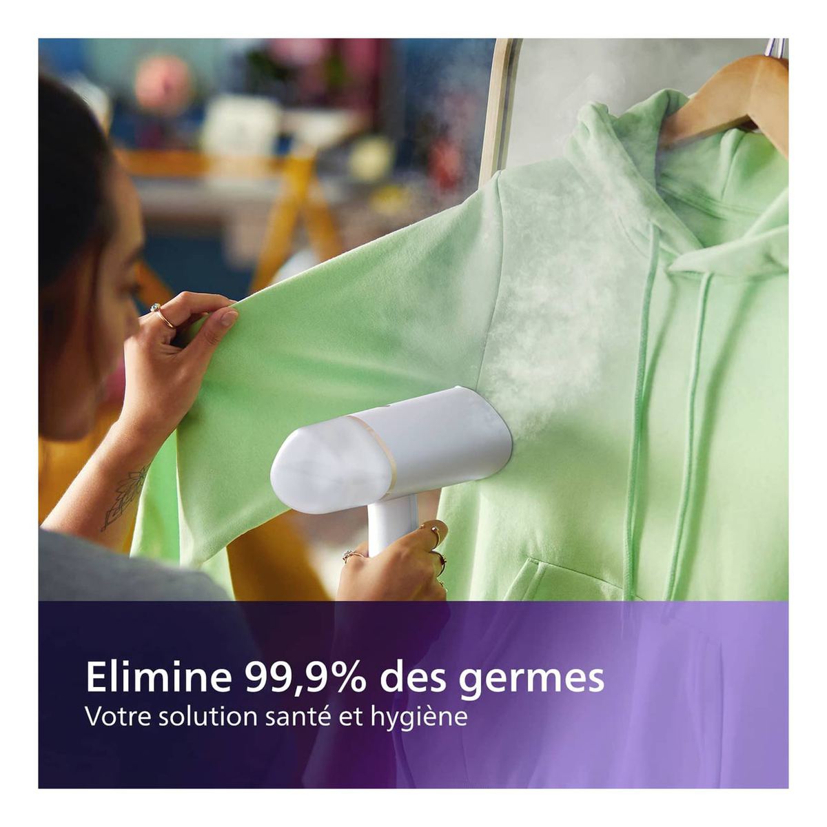 Défroisseur à main serie 3000 - PHILIPS - STH3000/26 - 1000W - 100ml - Blue - 6 mois | Glotelho Cameroun